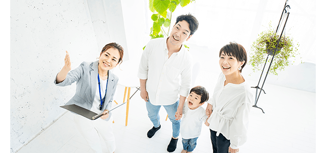 住宅展示場来場のイメージ