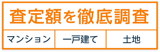 査定額を徹底調査 マンション・一戸建て・土地